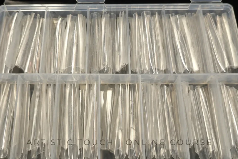 Professional sandwich dual forms box containing 240 pieces organised in compartments for different nail sizes