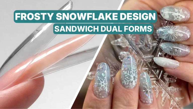 Frosty snowflake design using sandwich dual forms showing corrected technique with professional structure and no gaps - Part 2 tutorial thumbnail