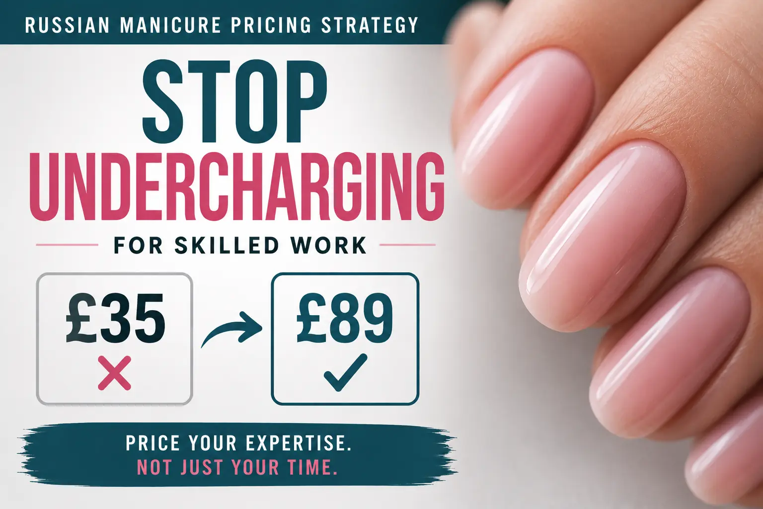 Russian manicure pricing strategy free mini masterclass for nail technicians who want to stop undercharging for skilled work