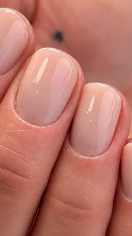 Russian Manicure proximal nail area close-up
